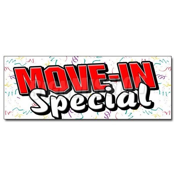 Signmission MOVE-IN-SPECIAL DECAL sticker apartment rental rent storage rent home, D-36 Move-In-Special D-36 Move-In-Special - main
